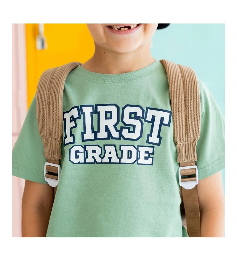 Sweet Wink Little and Big Boys First Grade Varsity Short Sleeve T-Shirt