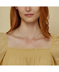 Sterling Silver 18k Gold Plated Weiss Cross Necklace, Faith Inspired Jewelry, Dainty