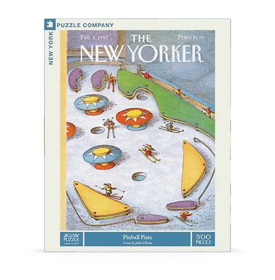 New York Puzzle Company Pinball Piste 500 Piece Puzzle