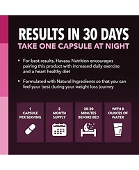 Night Time Fat Burner Capsules for Women, Weight Management for Women, Havasu Nutrition, 60ct