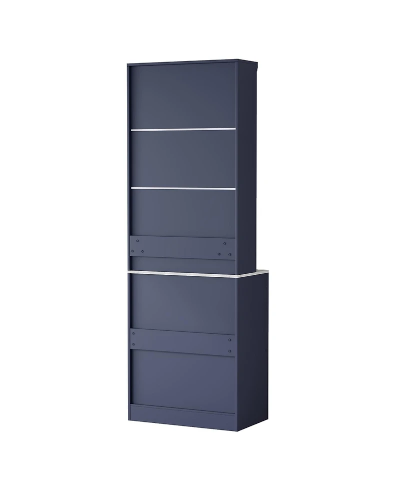 Streamdale Furniture Modern Kitchen Pantry Cabinet Set of 2