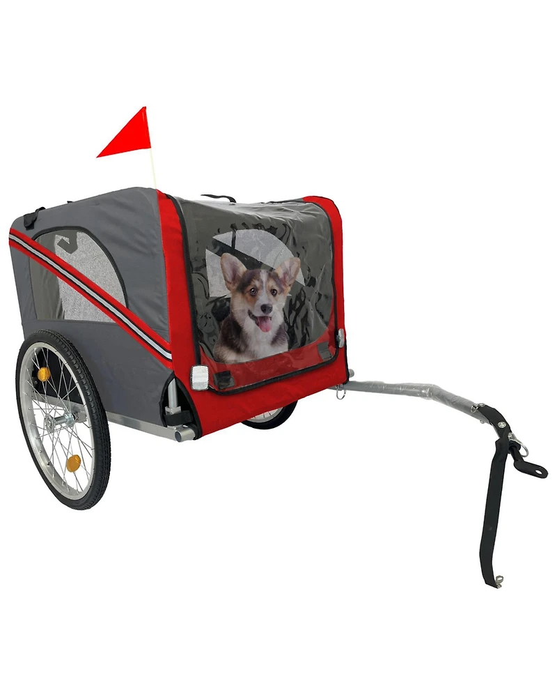 Streamdale Furniture Outdoor Heavy Duty Foldable Utility Pet Stroller Dog Carriers Bicycle Trailer