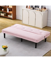 Streamdale Furniture 66" Corduroy Sofa Bed - Flexible Living Room/Apartment/Bedroom