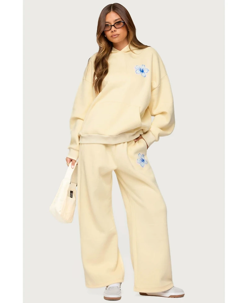 Edikted Womens Tropical Bloom Hoodie