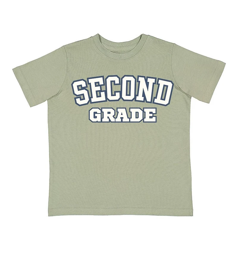 Sweet Wink Little and Big Boys Second Grade Varsity Short Sleeve T-Shirt