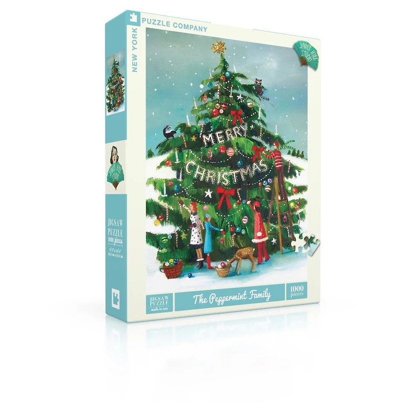 New York Puzzle Company The Peppermint Family 1000 Piece Puzzle