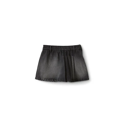 Cotton On Little Girls Pleat Front Denim Skort
