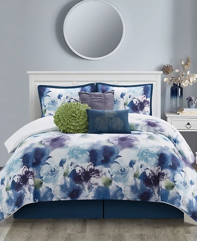 Stratford Park Elissa Floral 7-Pc. Comforter Set