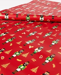 Black Paper Party Nutcracker Gift Wrap