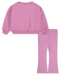 Nike Toddler and Little Girls 2-Piece Solid Crewneck Top Leggings Set