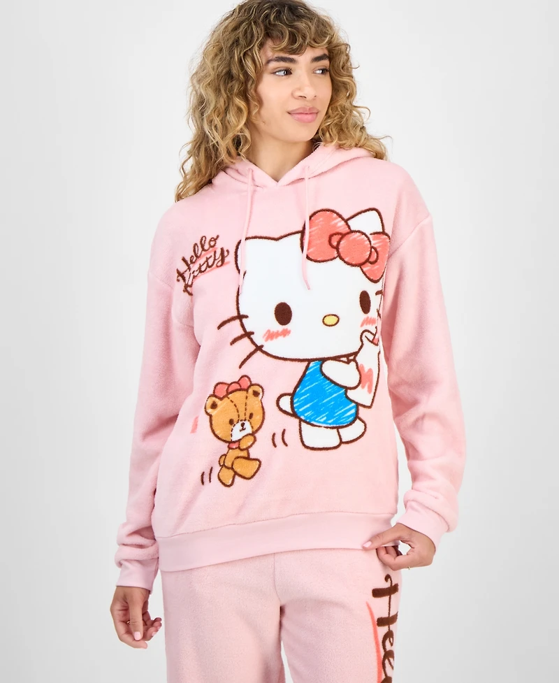 Hybrid Juniors' Hello Kitty Plush Pull-On Hoodie