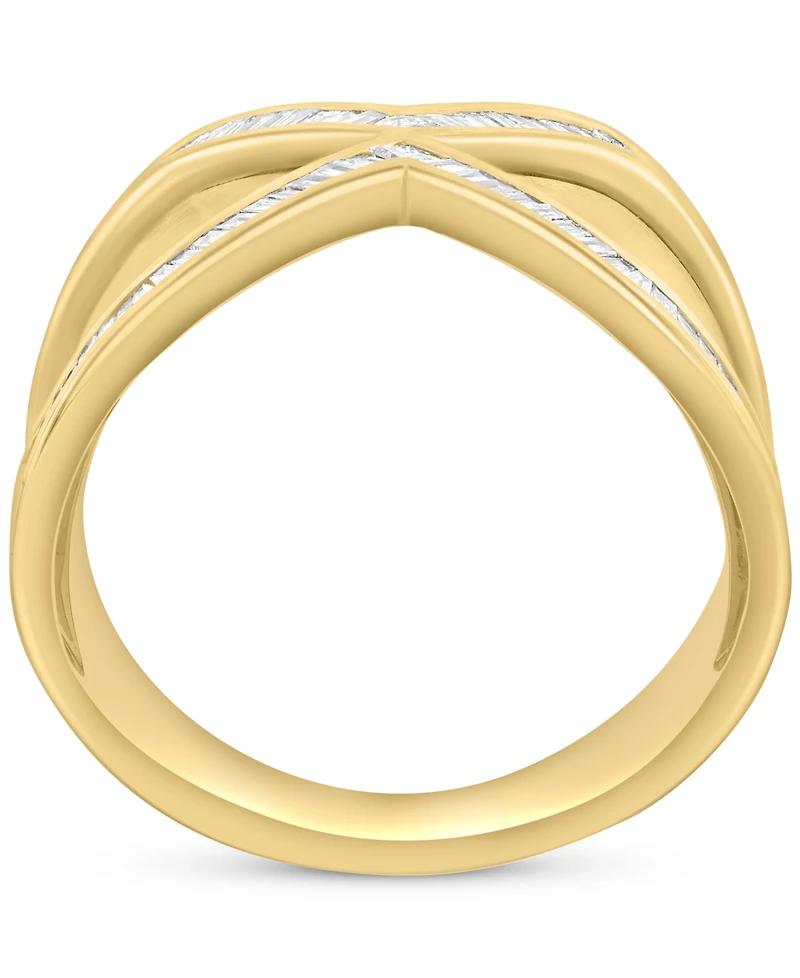 Effy Diamond Baguette X Statement Ring (1/3 ct. t.w.) in 14k Gold