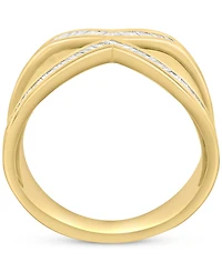 Effy Diamond Baguette X Statement Ring (1/3 ct. t.w.) in 14k Gold