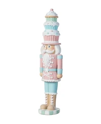 Glitzhome 18.25" Resin Christmas Cupcake Nutcracker