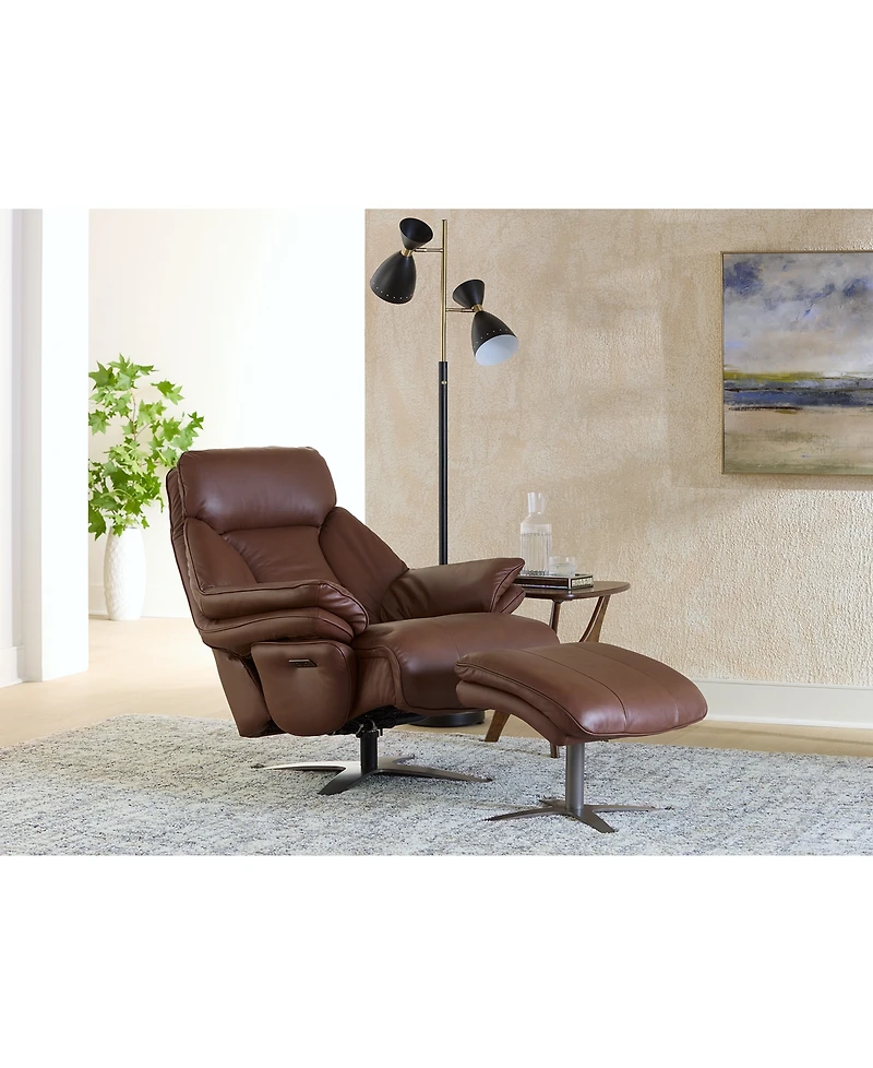 Guermo Leather Power Recliner, Exclusively at Macy's