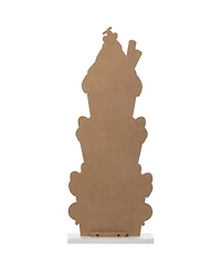 Glitzhome 35.25" Wooden Christmas Gingerbread House Porch Decor