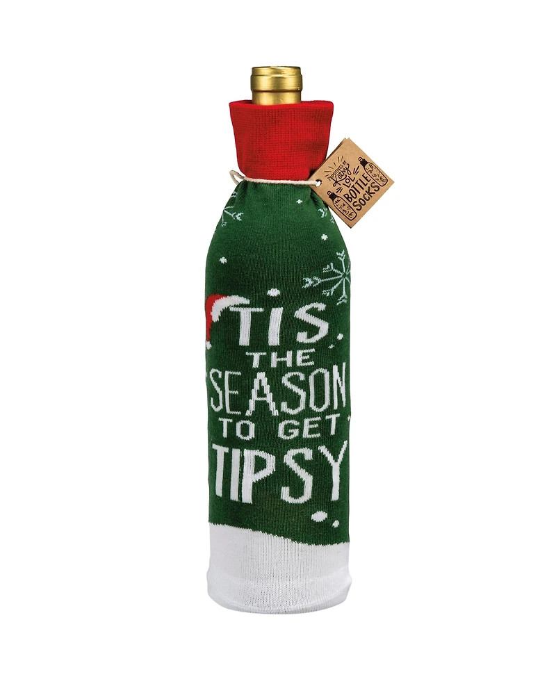 Primitives by Kathy Tis the Season to Get Tipsy Bottle Sock