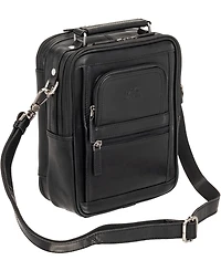 Mancini Men's Buffalo Large Zippered Rear Organizer Bag
