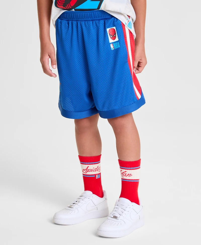 Macy's Marvel X Nba Kids Spider-Man Baller Mesh Shorts, Exclusive