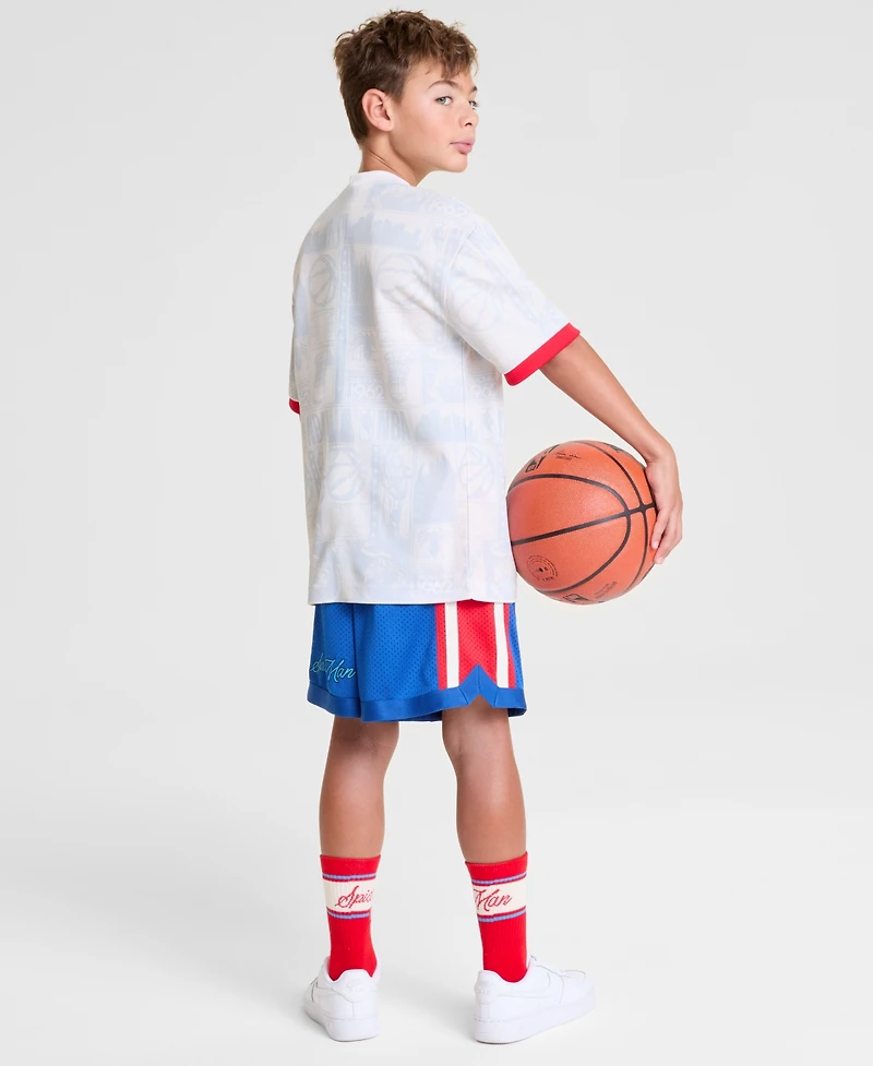 Macy's Marvel X Nba Kids Spider-Man 1962 Printed Short Sleeve Jersey, Exclusive