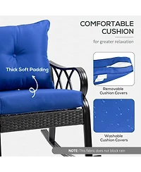 Outsunny Rat Rock Chair with Ergonomic Design