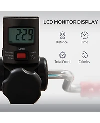 Soozier Pedal Exerciser for Leg/Arm with Lcd Display & Foot Massage Roller