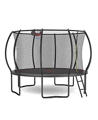 Streamdale Furniture 12FT trampoline Pumpkin- ladder-Black Red
