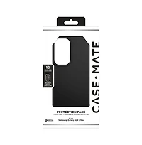 Case-Mate Protection Pack Tough Case and Glass Screen Protector for Samsung Galaxy S24 Ultra-Black