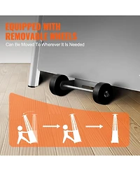 Slickblue Outdoor Pyramid-Style Propane Patio Heater with Glass Flame Tube and Wheels – Elegant Heating for Garden or Patio