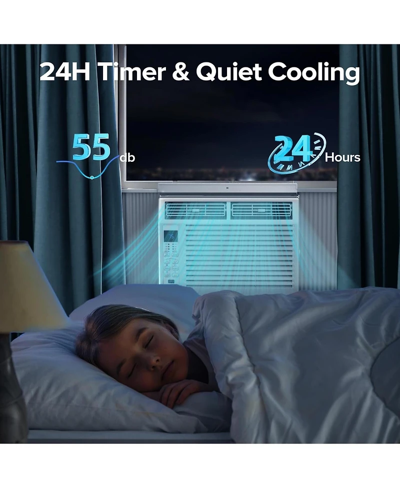 Cowsar 6,000 Btu Small Window Air Conditioner