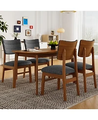 Streamdale Furniture Mid-Century Modern 5-Piece Dining Set