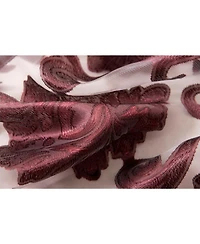 Kate Aurora Organza Sheer Milawi Complete 5 Piece Window Curtain Set