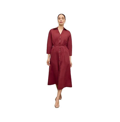 M.m.LaFleur Women's Boden Al Fresco Dress - Cotton Poplin