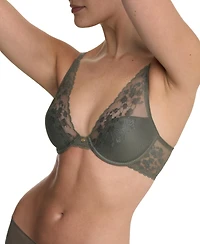 Natori Women's Cherry Blossom Plunge Convertible Contour Underwire Bra
