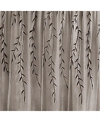 Kate Aurora Traditional Home 2 Pack Double Layered Embroidered Floral Sheer Curtains