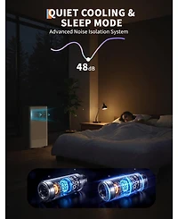 gaomon 8,000 Btu Portable Ac with Fan, Dehumidifier & Sleep Mode for Rooms Up to 350 Sq.Ft