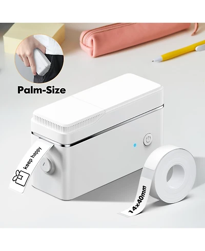 Nelko P31-s Label Maker Machine with Tape, Portable Thermal Printer, Portable Bluetooth Label Printer for Organizing Storage Office Home, Sticker Make