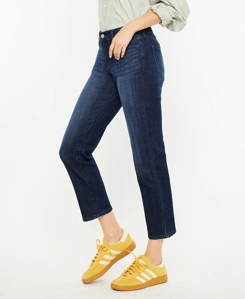 Kancan Women's Mid Rise Boyfriend Jeans