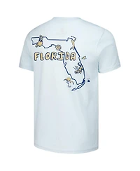 Flomotion Big Boys and Girls Light Blue The Players Florida Outline T-Shirt