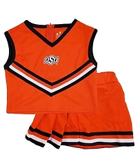 Little King Big Girls 2-Piece Orange Oklahoma State Cowboys Cheer Set