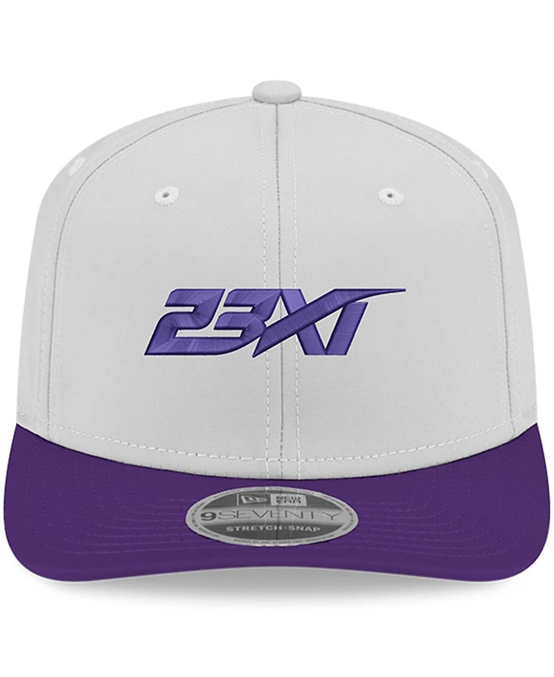 New Era Men's White/Purple 23XI Racing 9SEVENTY Team Adjustable Hat