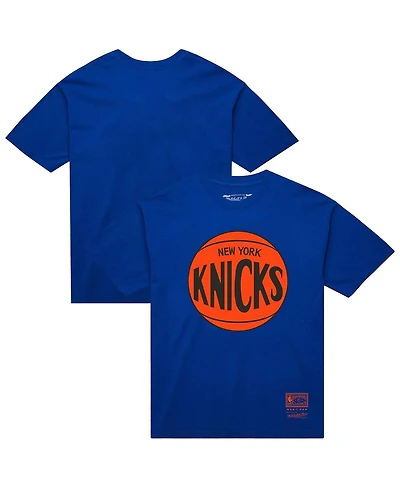 Mitchell & Ness Men's and Women's New York Knicks Hardwood Classics Mvp Logo T-Shirt