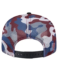 New Era Men's Burgundy/Black Colorado Avalanche Camo Meshback 9FIFTY Snapback Hat