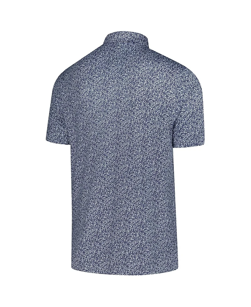 Antigua Men's Blue Fc Cincinnati Field Ditsy Polo Shirt
