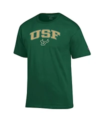 Champion Men's Green South Florida Bulls Arch Over Logo T-Shirt