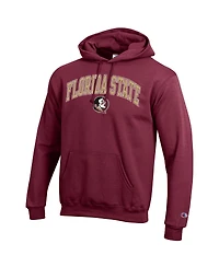 Champion Men's Garnet Florida State Seminoles Arched Logo Fleece Pullover Hoodie