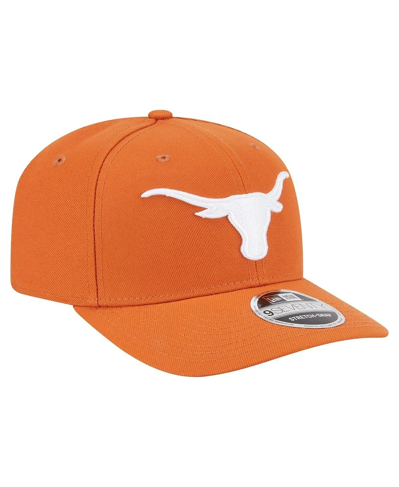 New Era Men's Texas Orange Texas Longhorns Team Collective 9SEVENTY Stretch-snap Adjustable Hat