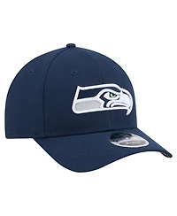 New Era Men's College Navy Seattle Seahawks Team Collection 9FORTY M-Crown Adjustable Hat