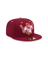 New Era Men's Burgundy Northwest Arkansas Naturals Theme Nights 59FIFTY Fitted Hat
