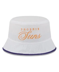 New Era Men's White/Purple Phoenix Suns 2025 Nba Draft Nylon Bucket Hat